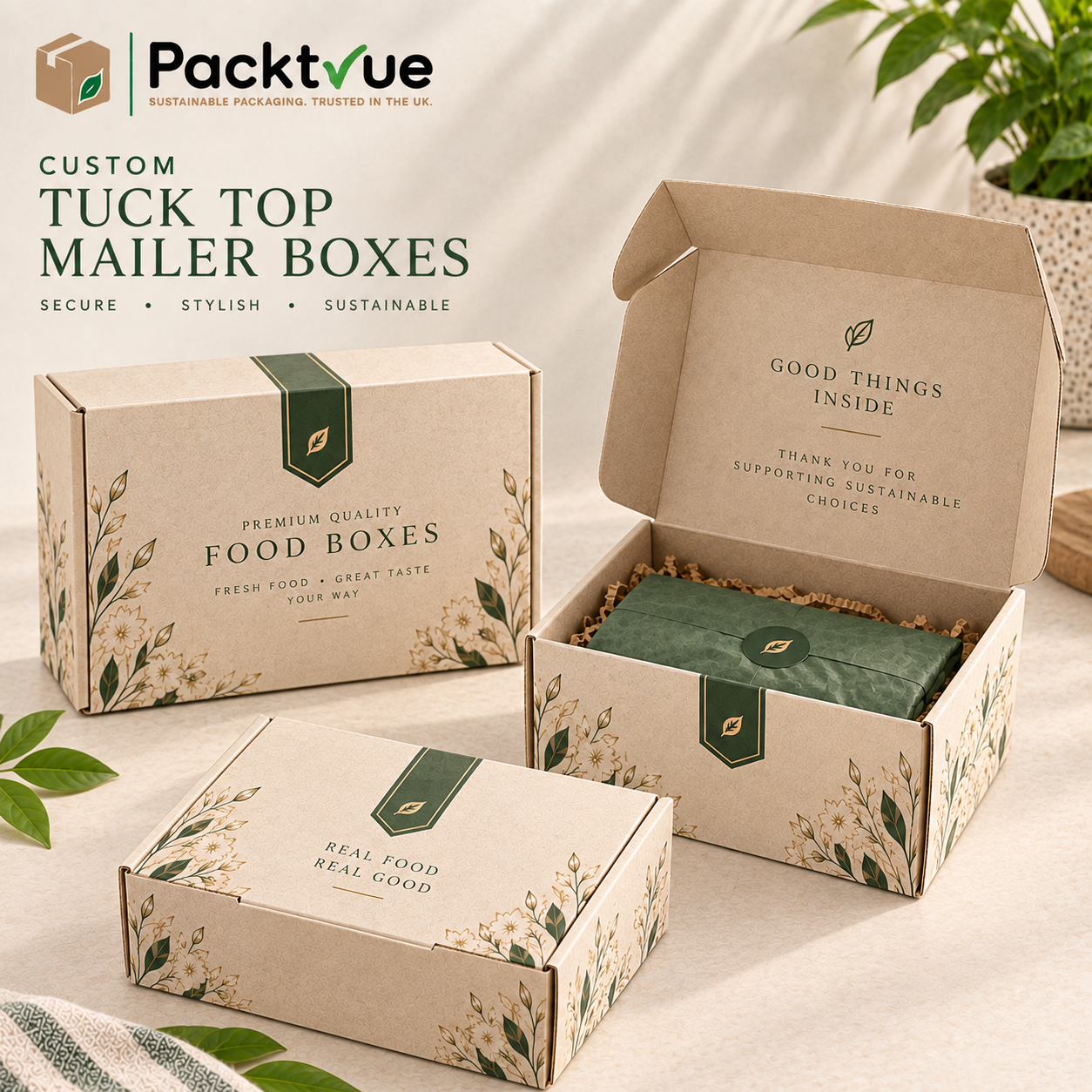 Tuck Top Mailer Boxes | Packtrue